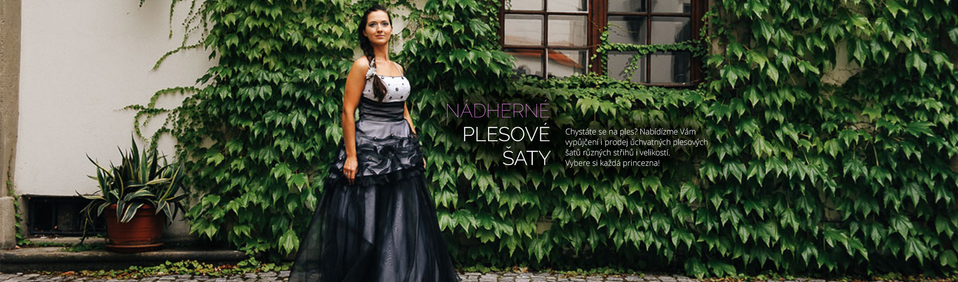 Nádherné plesové šaty